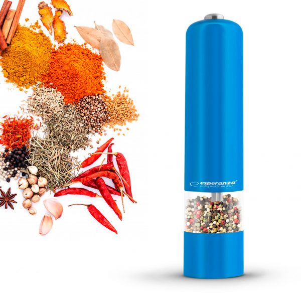 Spice-mill-ESPERANZA-MALABAR-EKP001B-blue-pepper-and-salt-grinder-kitchen-chopper-for-spices-electric-electromotor